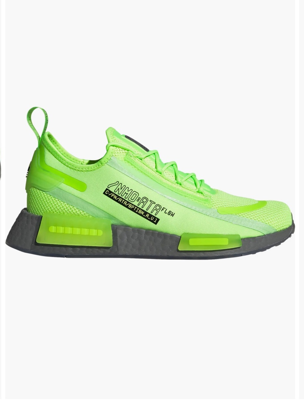 Adidas NMD R1 Spectoo Sneaker Mens 8 Neon Green Grey Running Shoe Hyrox Gym